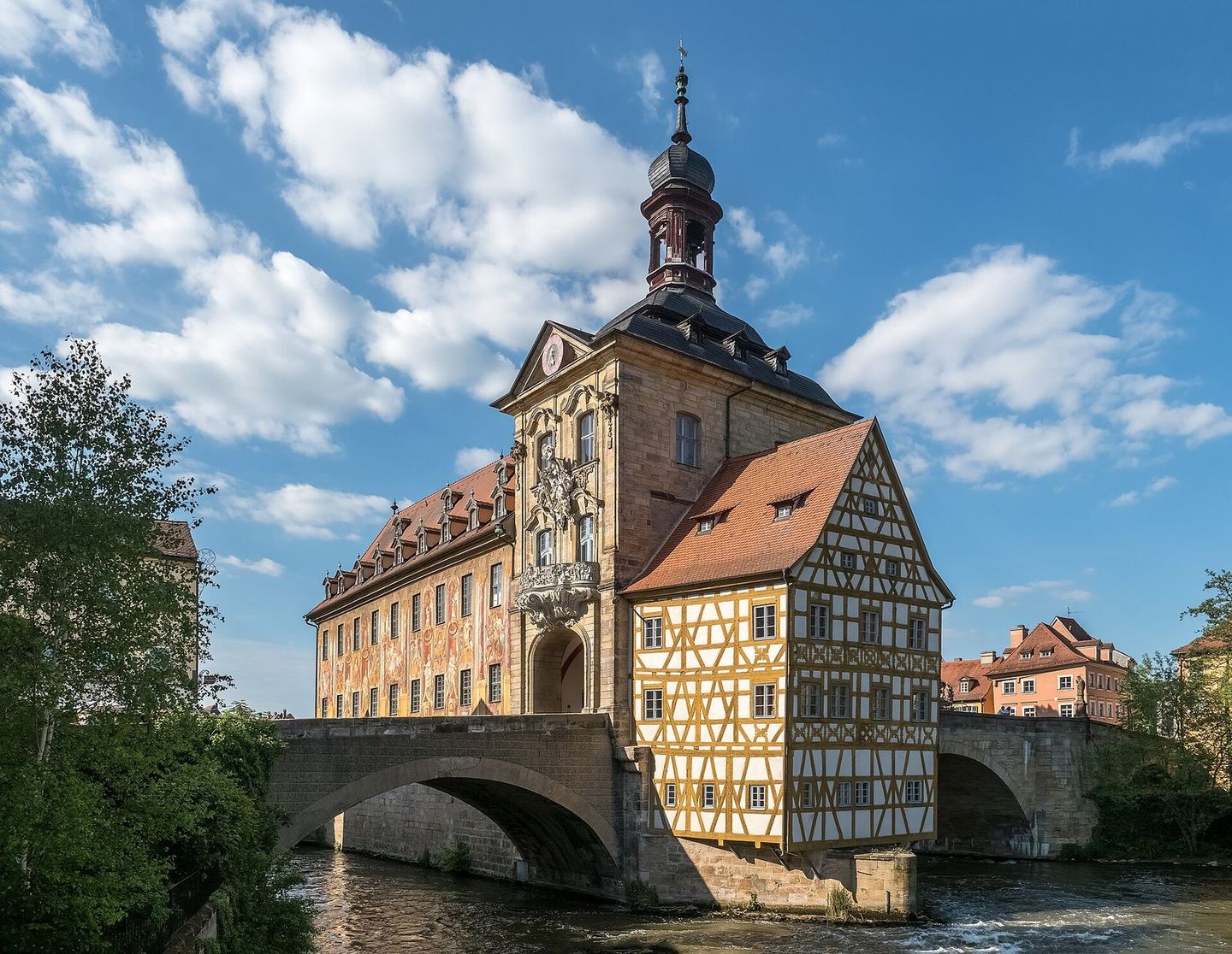 Old Town Hall in the River Regnitz