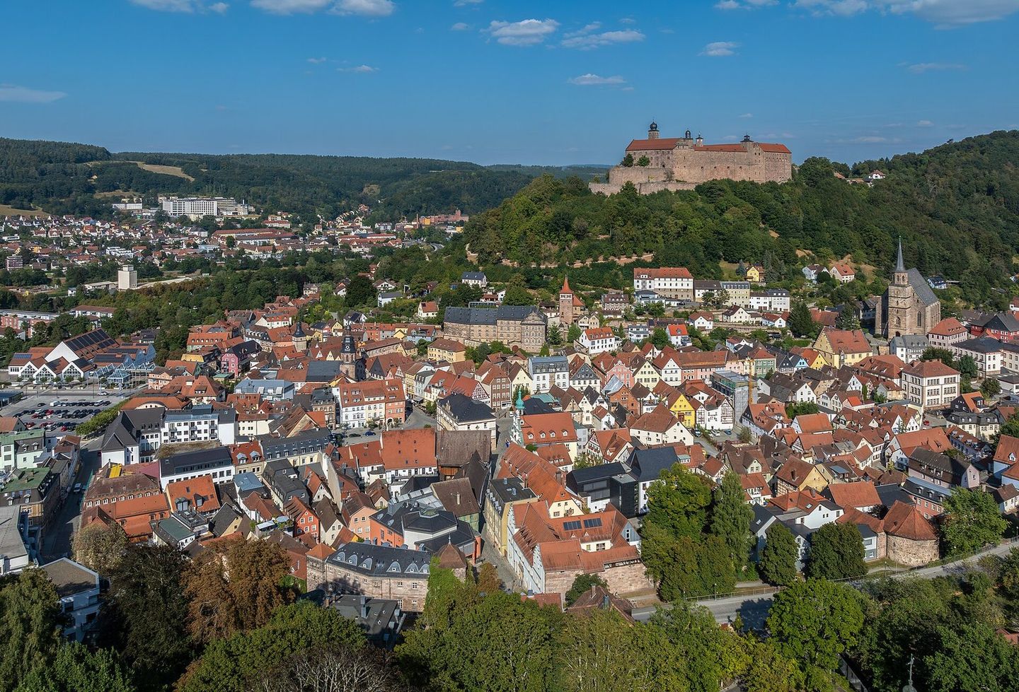 Plassenburg castle above the old town