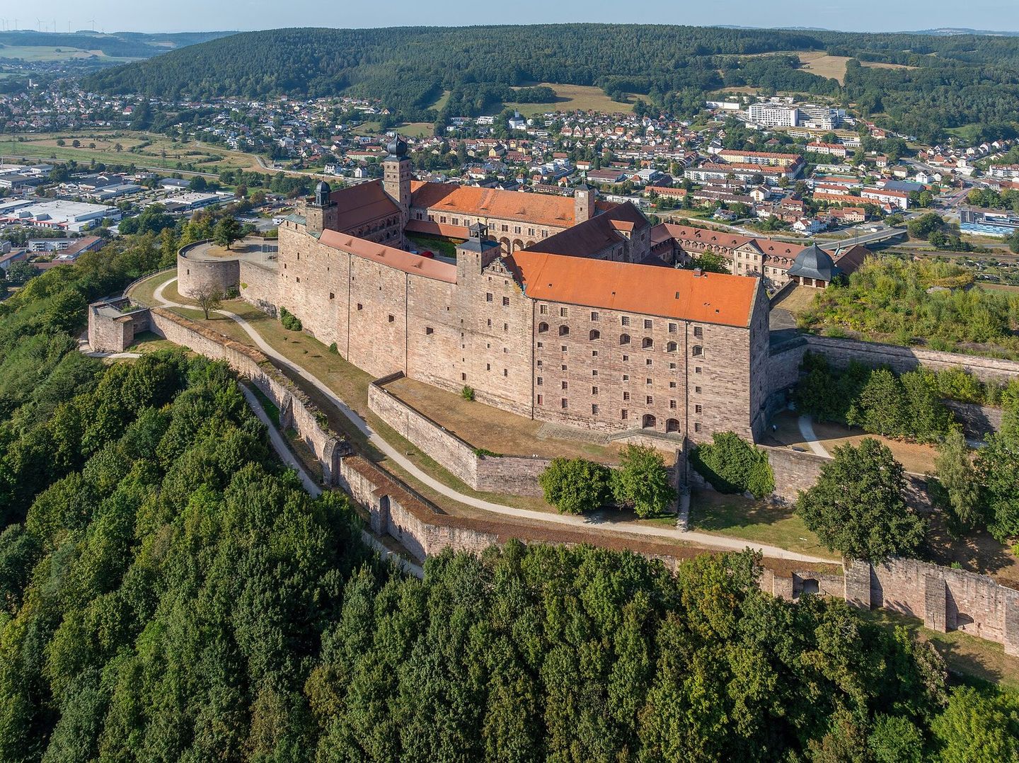 Plassenburg castle from above