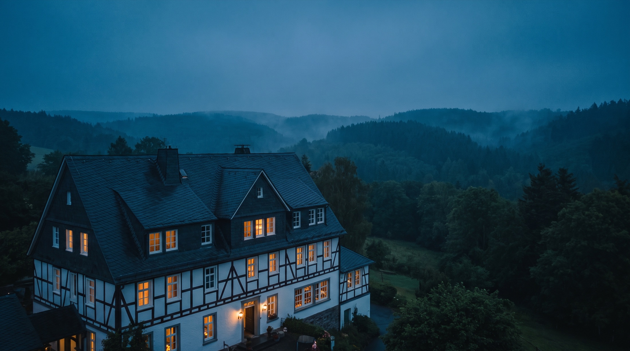Das Haus am Abend