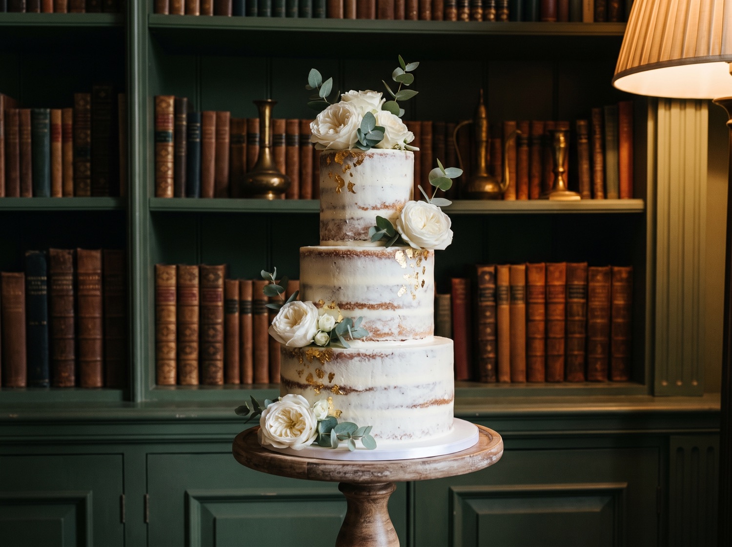 Dreistöckige Hochzeitstorte