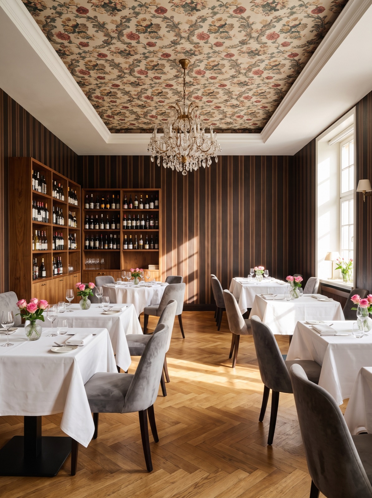 Der Speisesaal des Restaurants Das Emil's